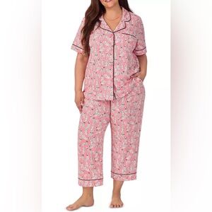 BedHead Pink “Love Spot” Dalmatian Dog Hearts Print Pajama Set